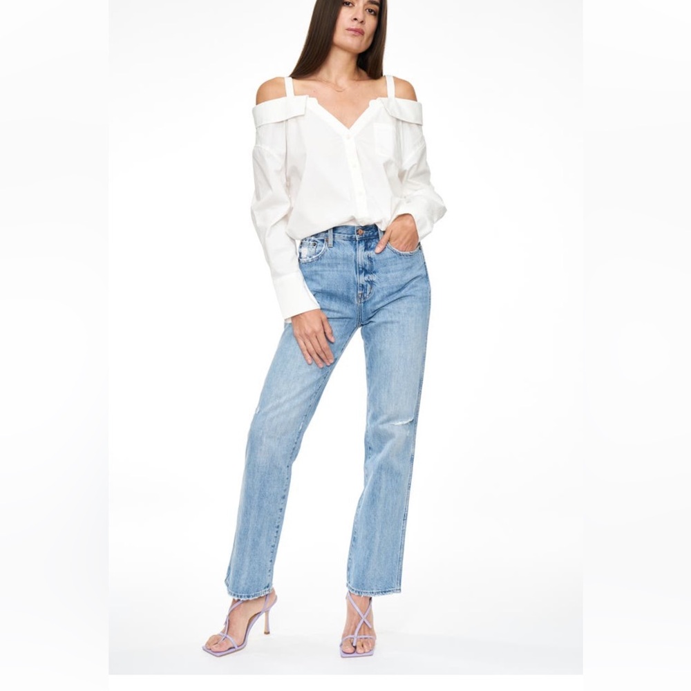 Pistola high waist straight jeans in size 26